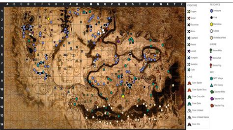 mapa conan exiles recursos.